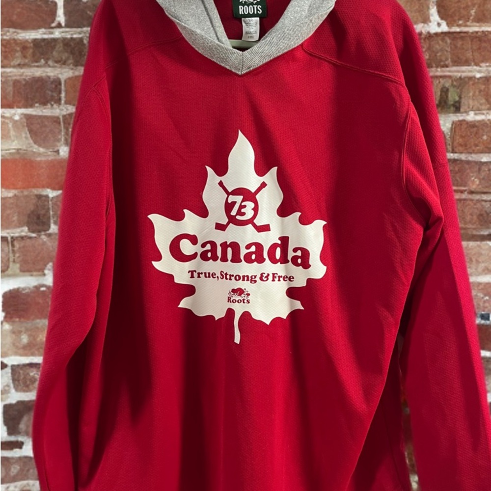 Roots Red Maple Leaf Jersey Shirt